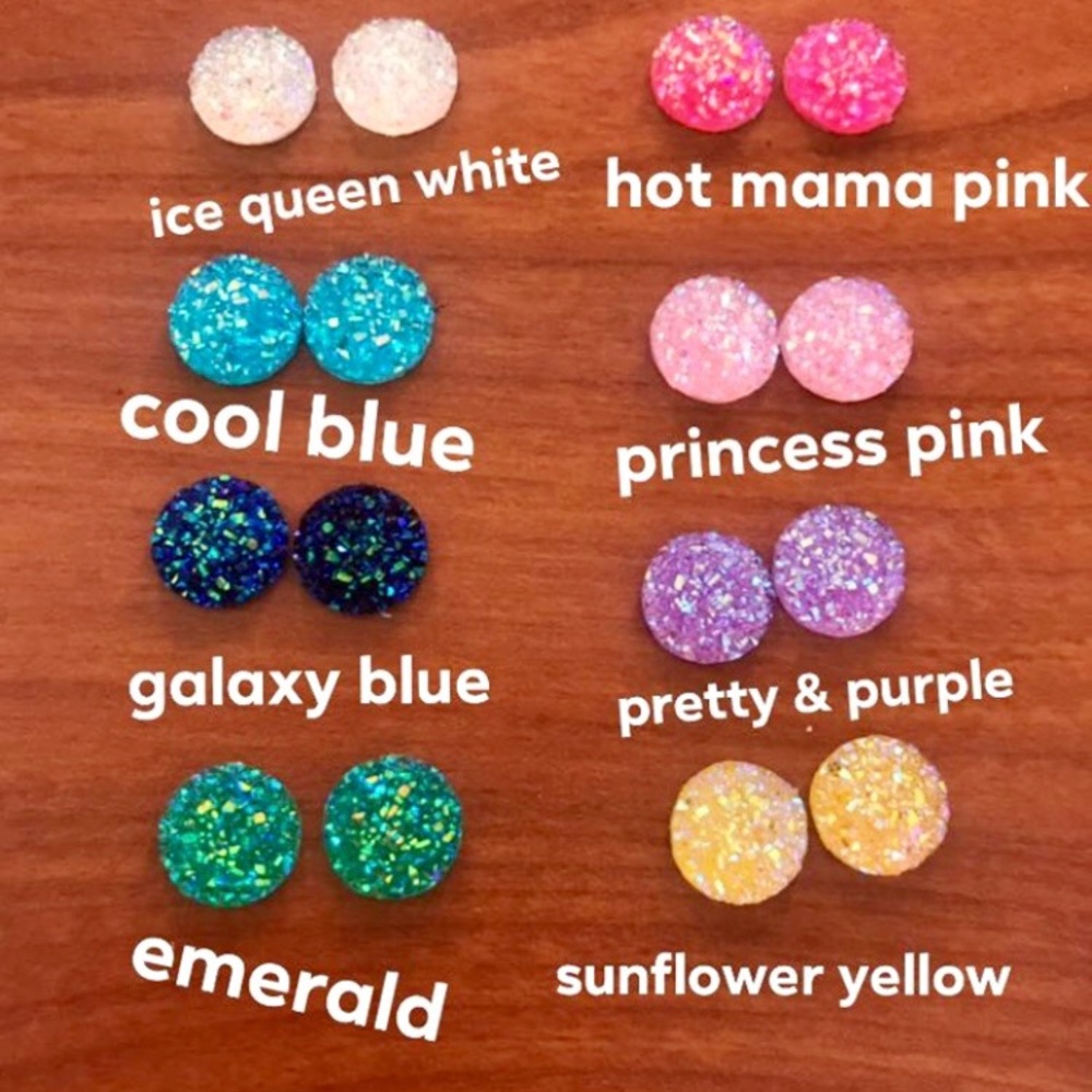 druzy earrings ✨